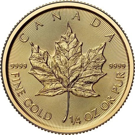 2025 Maple Leaf 1/4 Oz Gold Coin