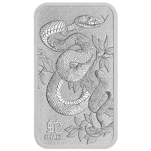 1 ounce silver bar Perth Mint Lunar Snake