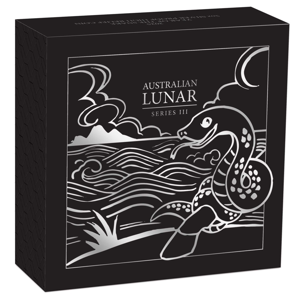 Silver coin Year of the Snake 5 Oz 2025 - LUNAR SERIES III. High Relief