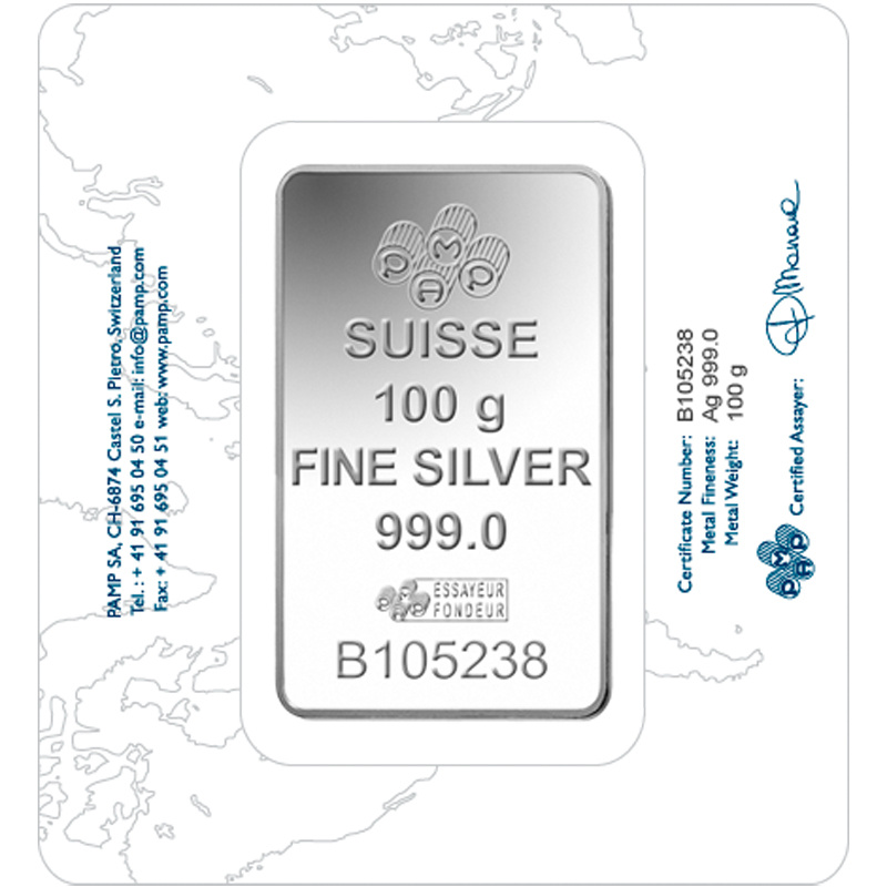 Pamp Fortuna Investment silver bar 100 g