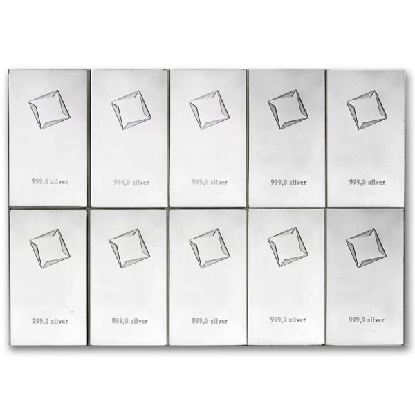 Valcambi 10 x 10 g Silber CombiBar™