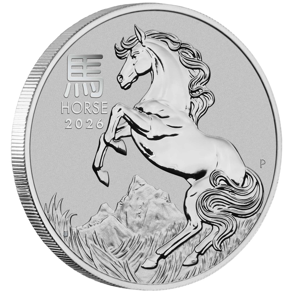 Platin-Anlagemünze 2026 Jahr des Pferdes 1 oz
