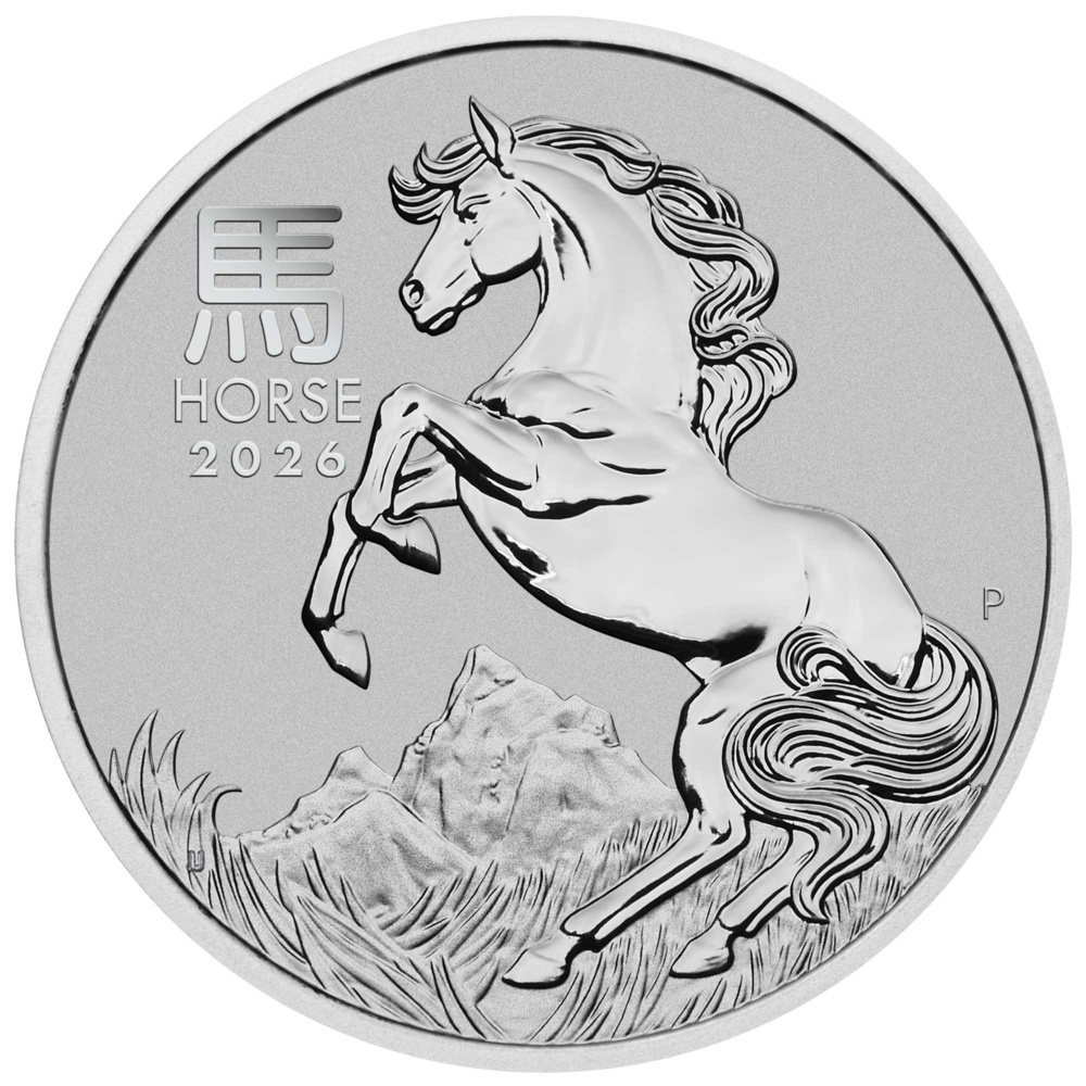 Platin-Anlagemünze 2026 Jahr des Pferdes 1 oz