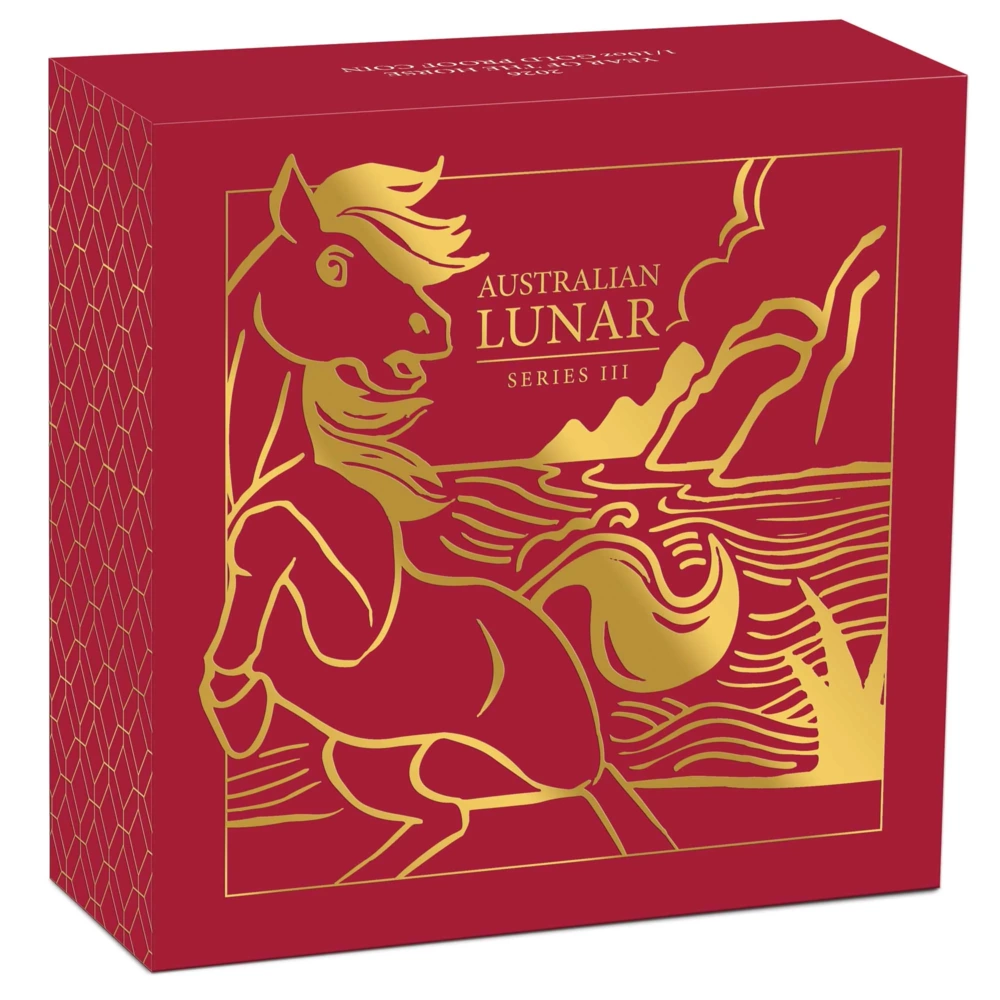 Gold Proof Coin Australian Lunar Series III 2026 Year of the Horse 1/4oz