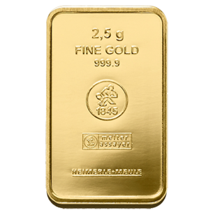 Heimerle + Meule Anlagegoldbarren 2,5 g