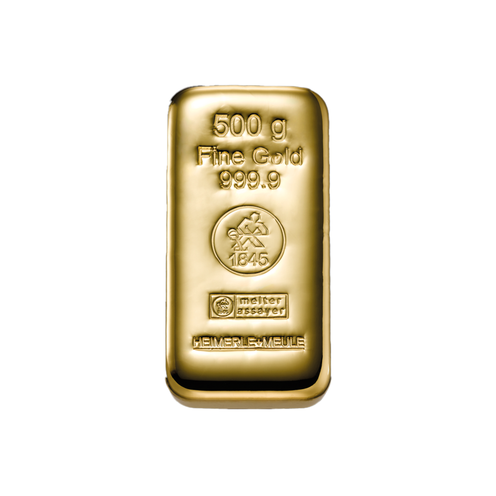 Heimerle + Meule  Investiční zlatý slitek 500g