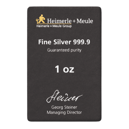 Heimerle + Meule Investiční stříbrný slitek 1oz