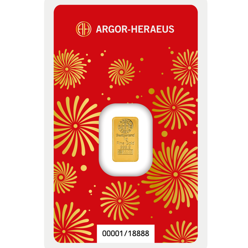 Argor-Heraeus Limited Edition Jahr des Pferdes 2026 Goldbarren 1 g
