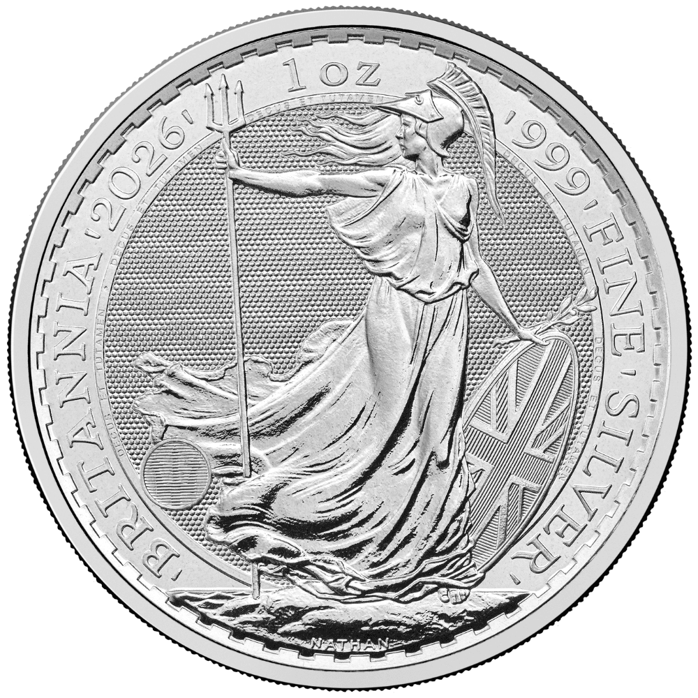 Stříbrná mince Britannia 1 Oz 2026