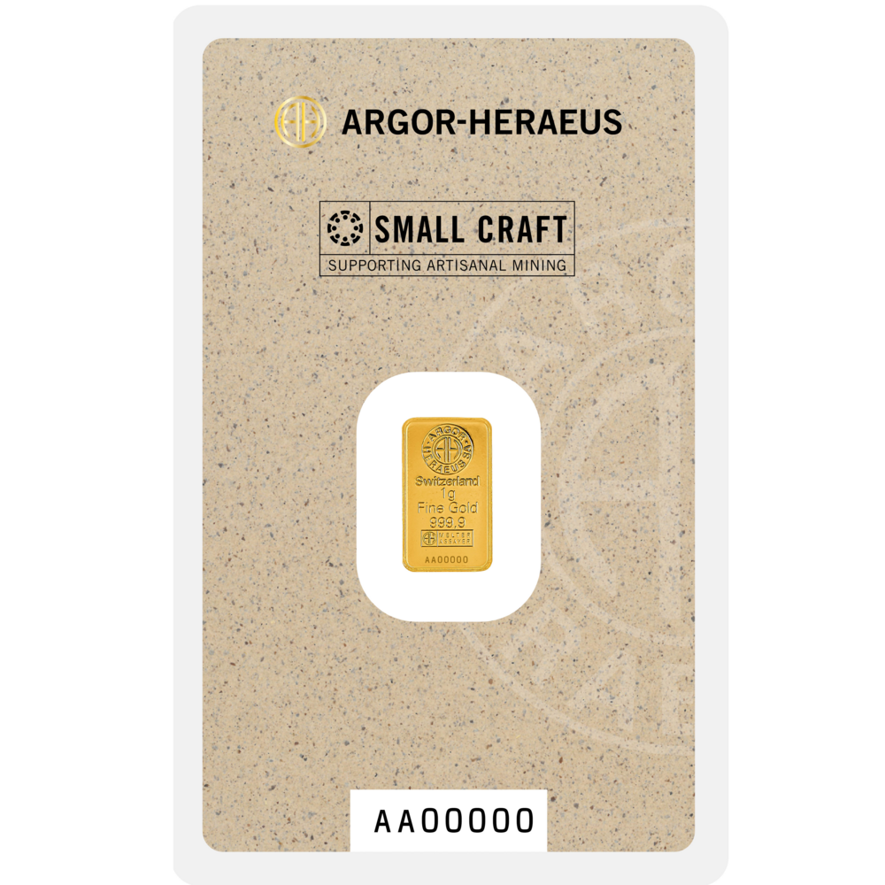 Argor Heraeus Investment Gold Bar 1g - Small Craft
