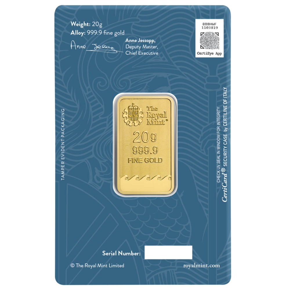 Britannia Investment Gold Bar 20g