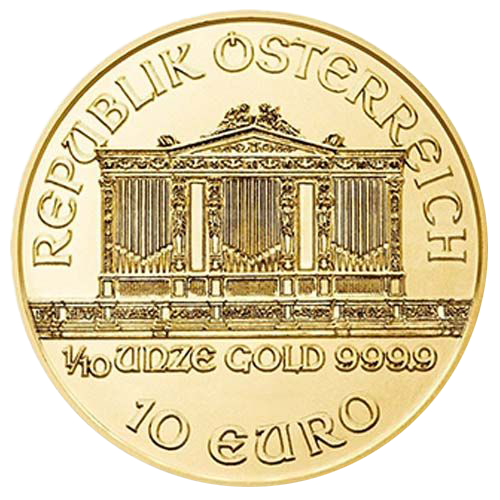 Wiener Philharmoniker 1/10 Oz Gold Coin