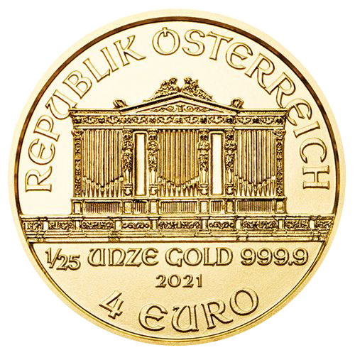 Zlatá mince Wiener Philharmoniker 1/25 Oz