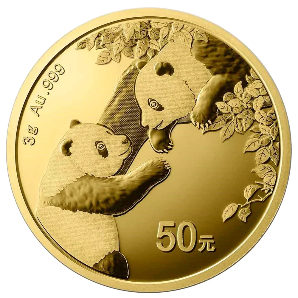 Zlatá mince Panda 3g 2023