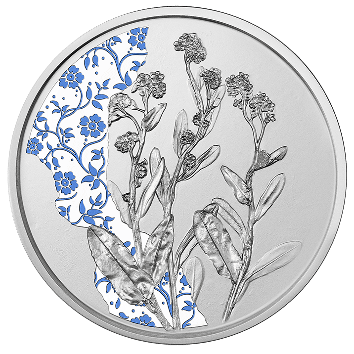 Vergissmeinnicht 1/2 oz Proof Silbermünze 2023
