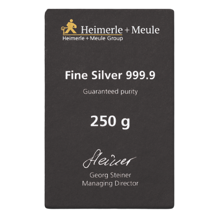 Heimerle + Meule Anlagesilberbarren 250g