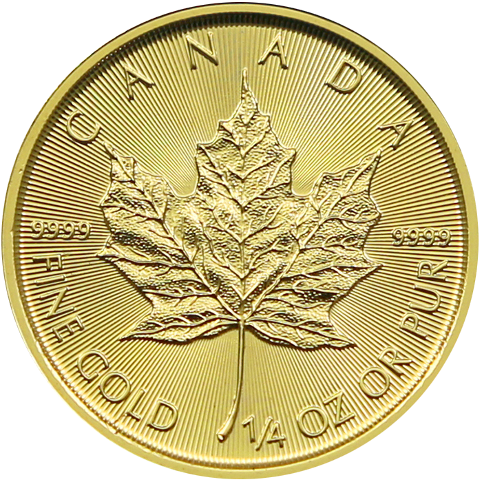 Maple Leaf 1/4 Oz Gold Coin