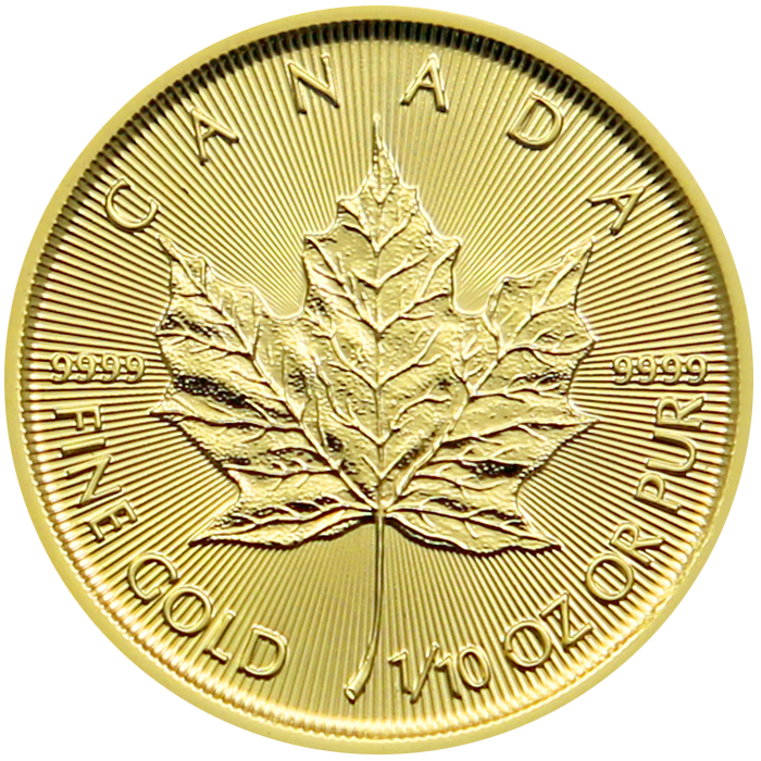 Maple Leaf 1/10 Oz Gold Coin