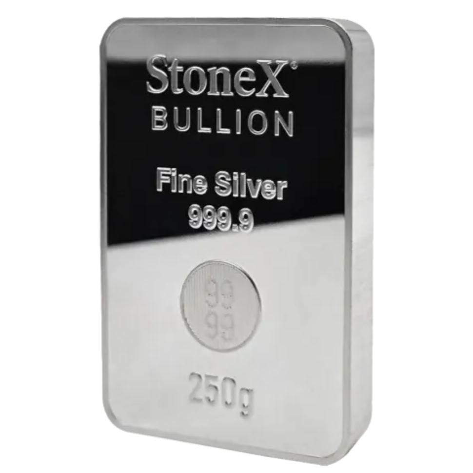 StoneX Bullion 250 g Silber-Anlagemünze
