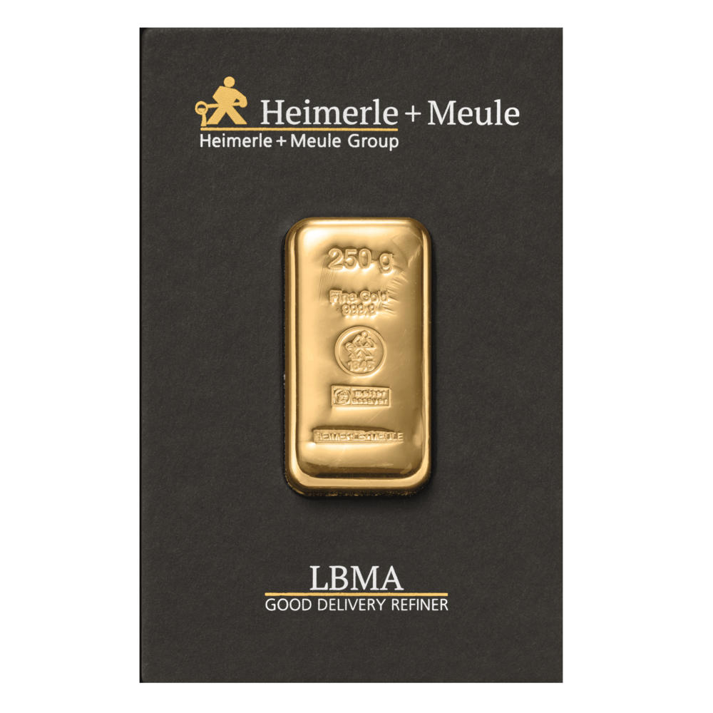 Heimerle + Meule  Investiční zlatý slitek 250g