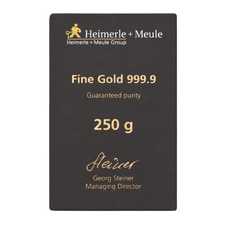 Heimerle + Meule  Investiční zlatý slitek 250g