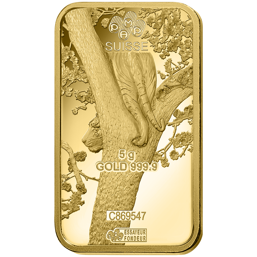 PAMP Year of the Tiger 2022 5 g gold bar