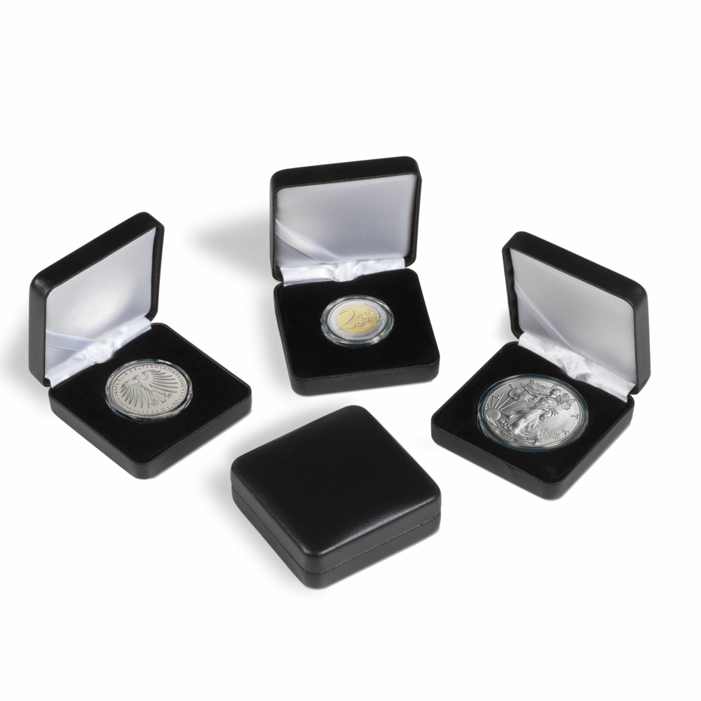 Mincovní etue NOBILE Ø 34 mm, mincovní kapsle 26.5, 27, 28 mm