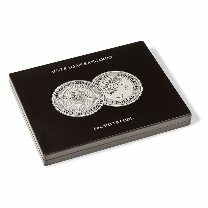 VOLTERRA coin cassette for 20 pcs “Australian Kangaroo” 1 oz silver coins in capsules Ø 41 mm