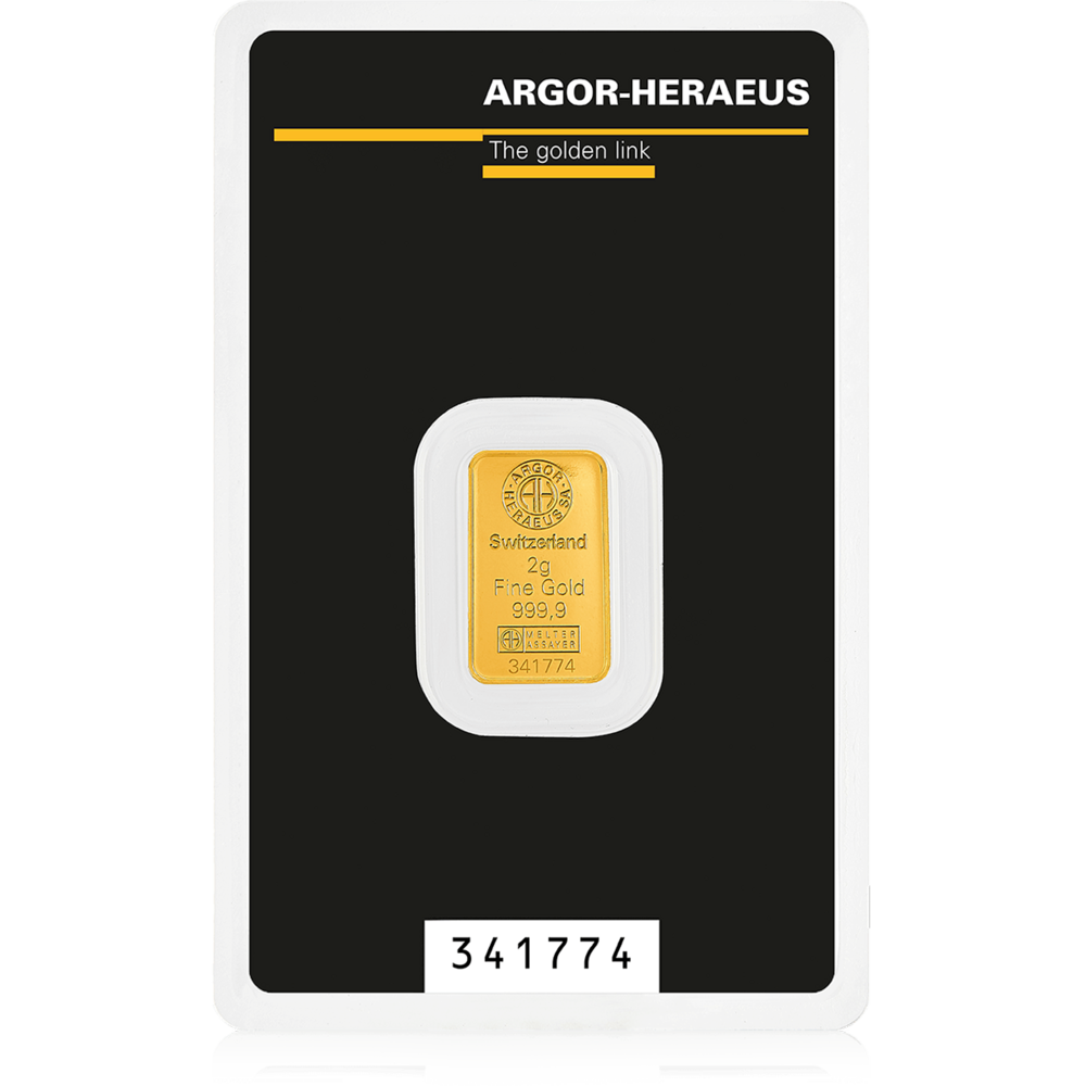 Argor Heraeus Investiční zlatý slitek 2g
