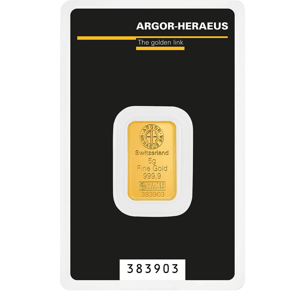 Argor Heraeus Investiční zlatý slitek 5g