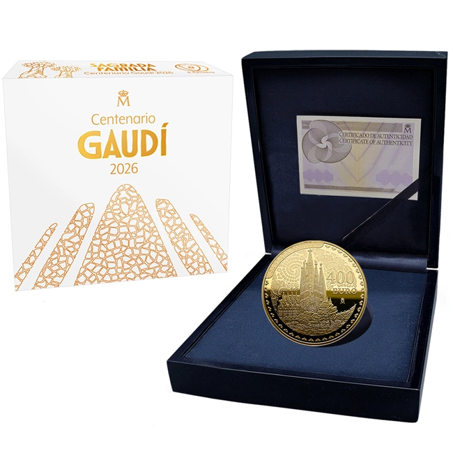 Sagrada Familia Gold Coin - The Year of Gaudí 27 g 2026