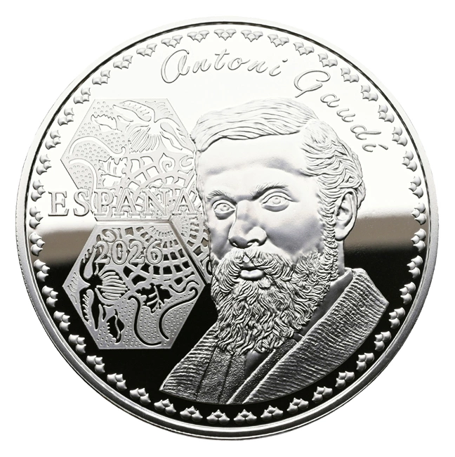 GAUDI YEAR - SAGRADA FAMILIA SILVER COIN