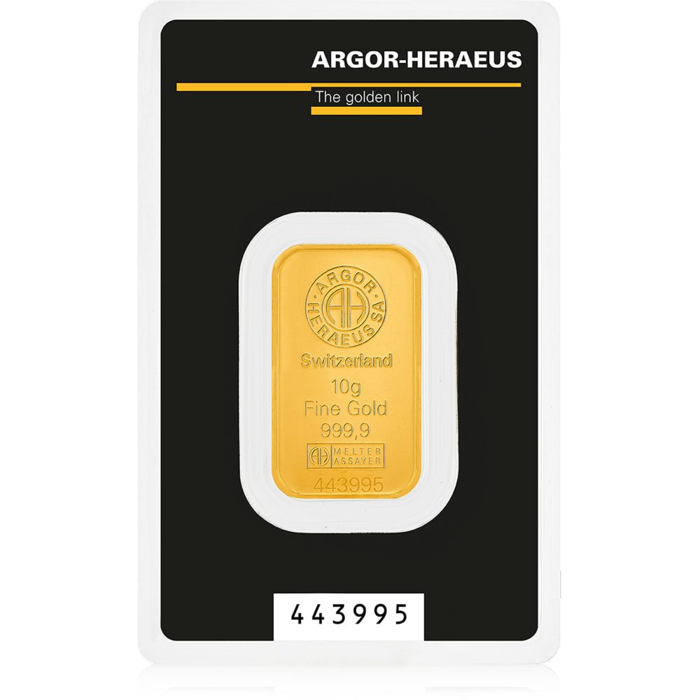 Argor Heraeus Investiční zlatý slitek 10g