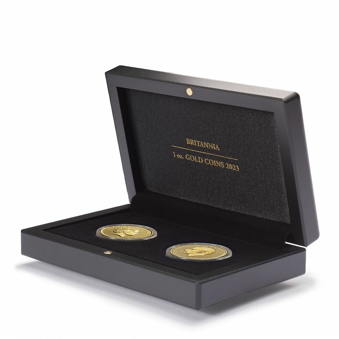 VOLTERRA coin cassette for 2 pcs "Britannia" gold coins 1 oz, year 2023