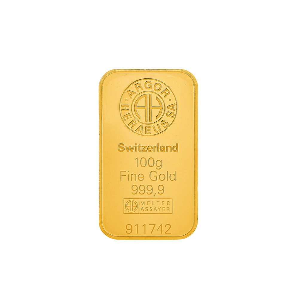 Argor Heraeus Investiční zlatý slitek 100g