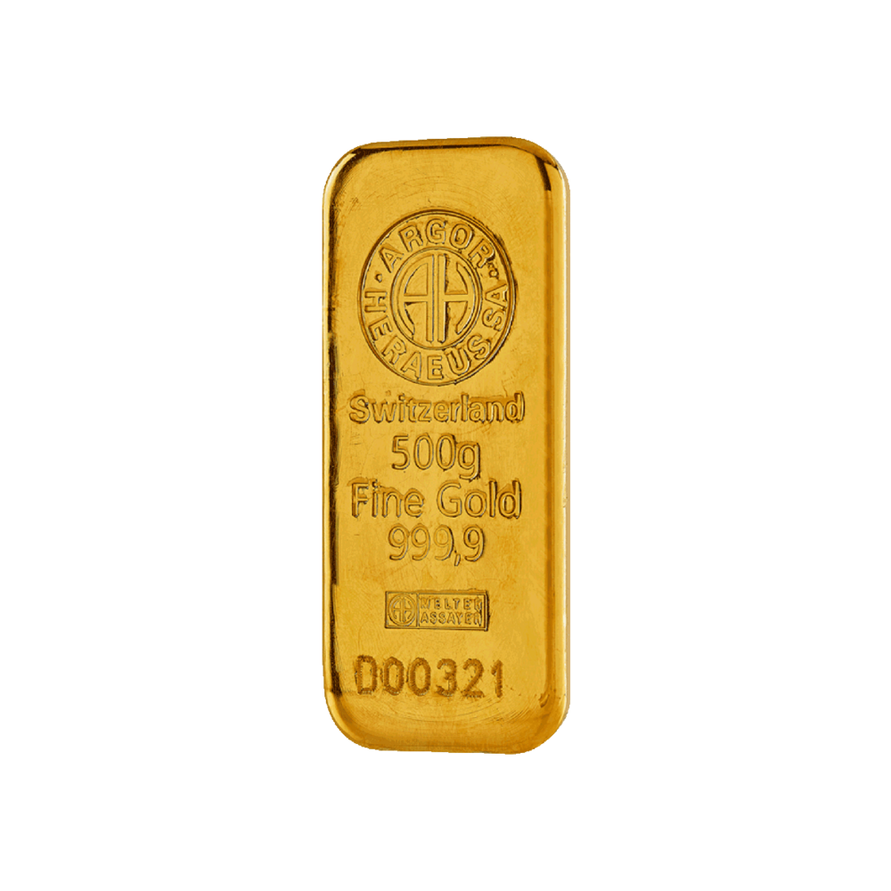 Argor Heraeus Investiční zlatý slitek 500g