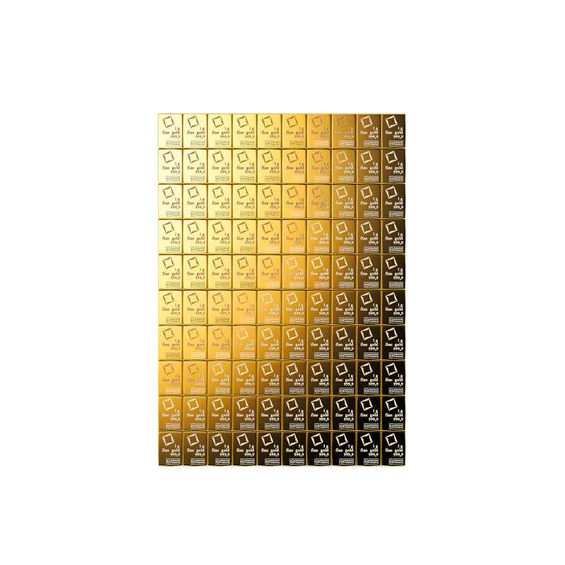 100 x 1 g CombiBar® | Gold | Valcambi