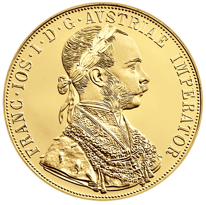 Zlatá mince 4-Dukát Františka Josefa I. 1915 (novoražba)
