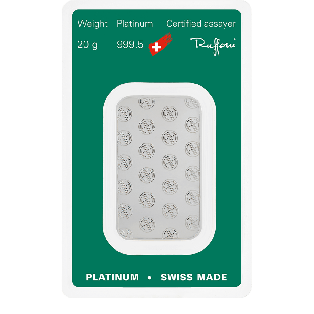 Argor Heraeus Investment Platinum Bar 20g