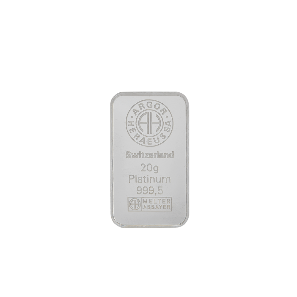 Argor Heraeus Investment Platinum Bar 20g