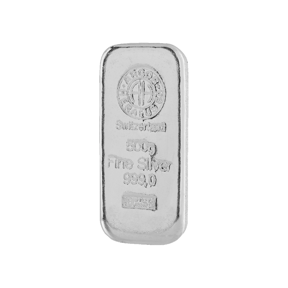 Argor Heraeus Investiční stříbrný slitek 500g