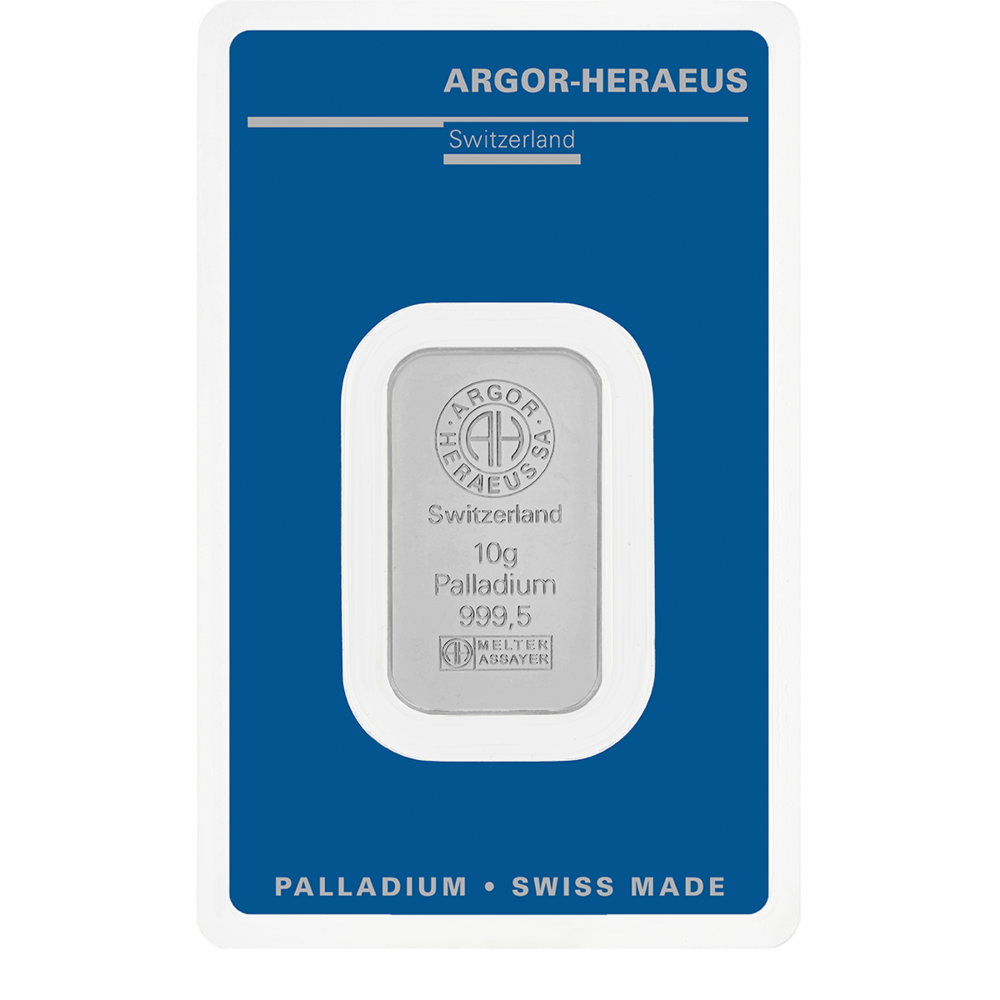 Argor Heraeus Investiční palladiový slitek 10g
