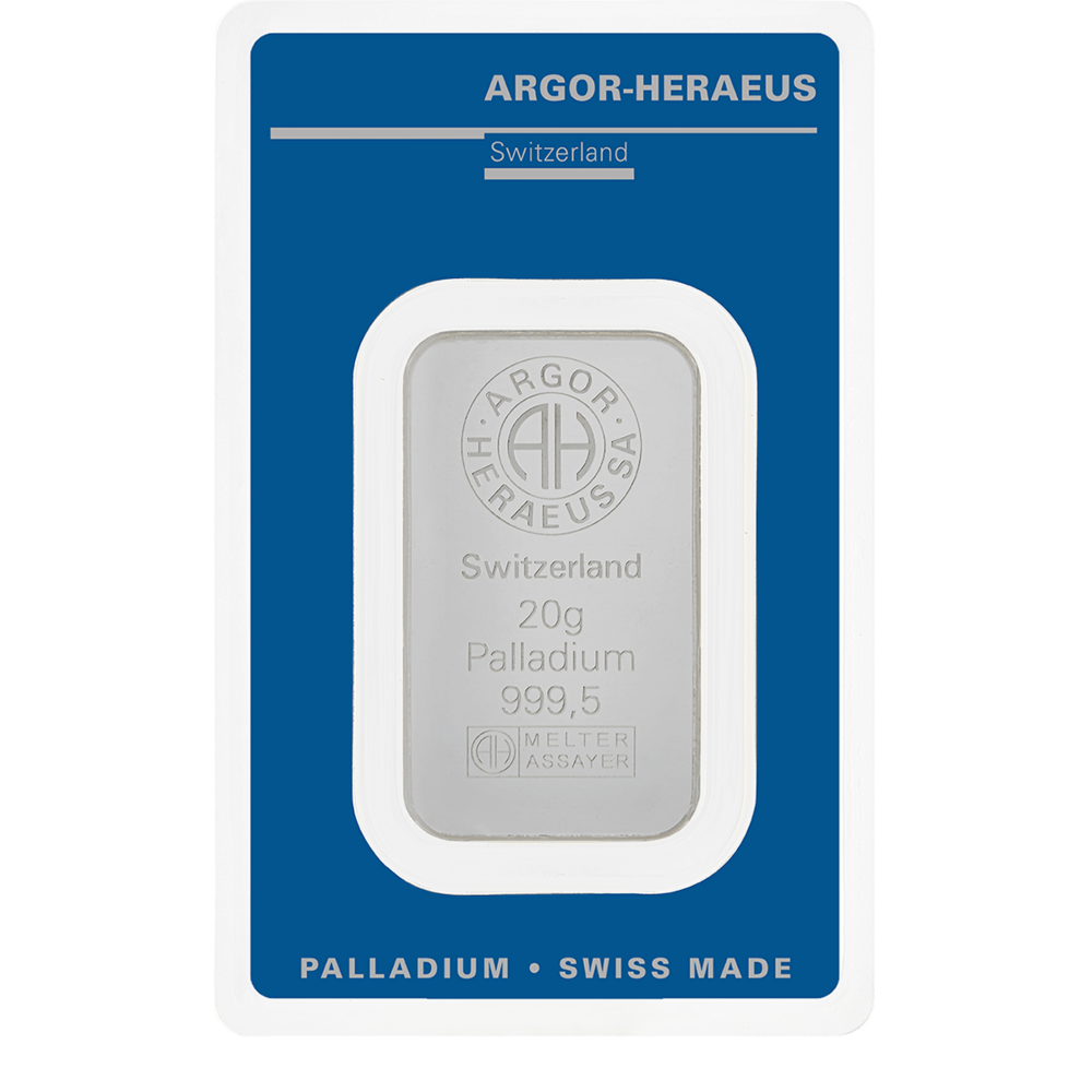 Argor Heraeus Investment Palladiumbarren 20g