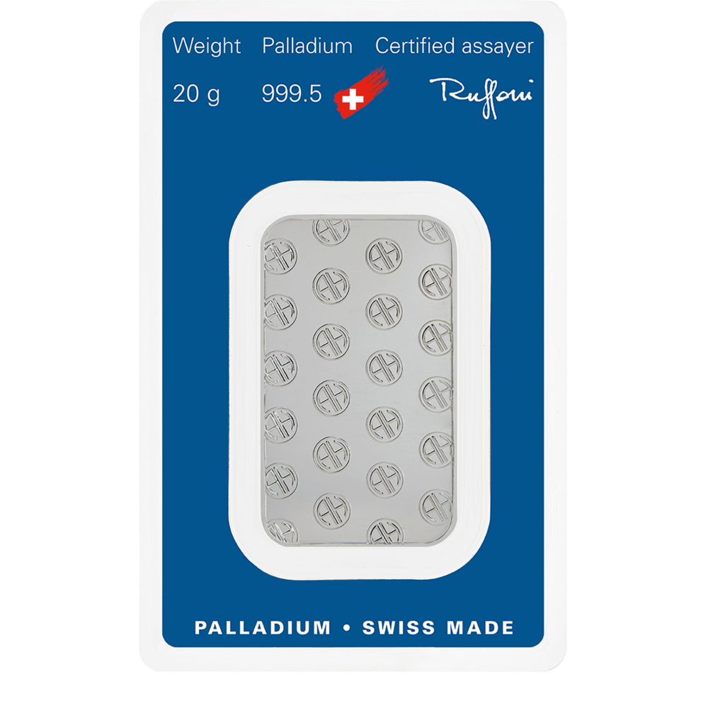 Argor Heraeus Investment Palladiumbarren 20g