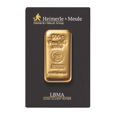 Heimerle + Meule  Investiční zlatý slitek 500g