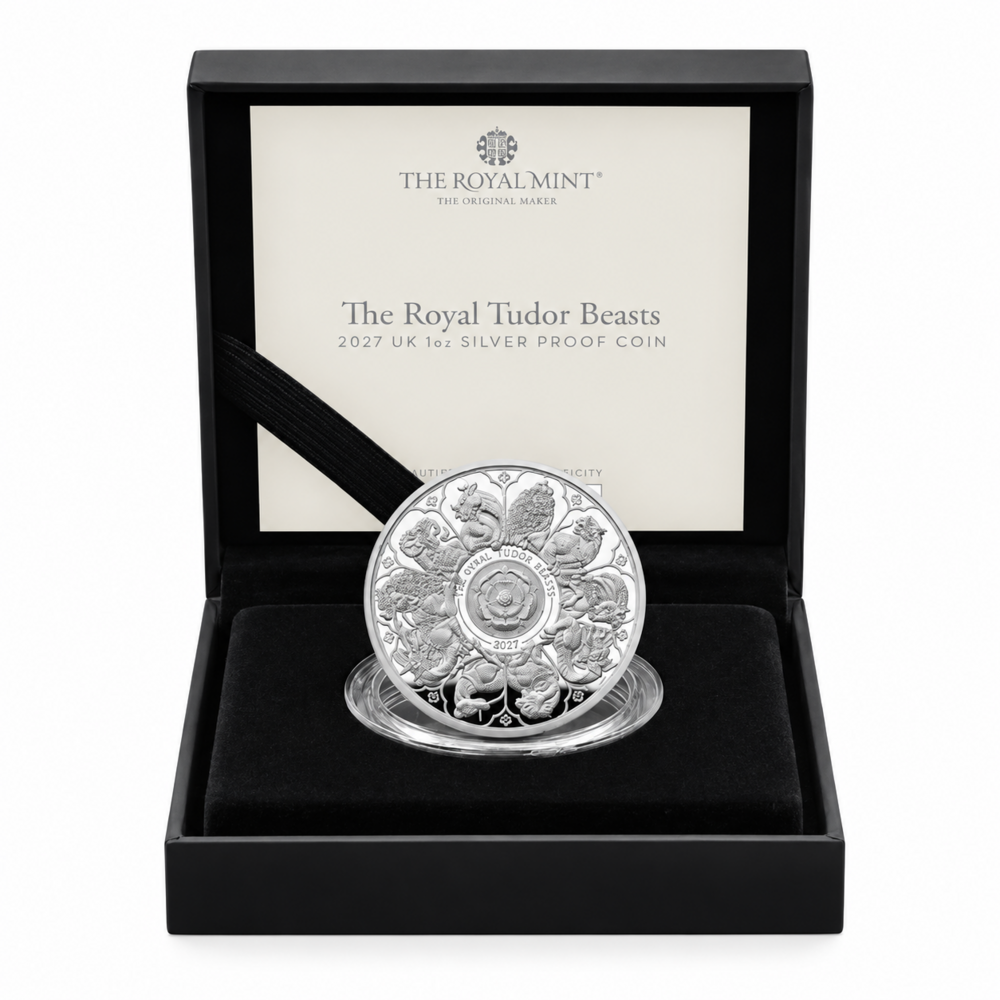 Die „Royal Tudor Beasts“ 2027 – 1-Unze-Silber-Proof-Münze (Großbritannien)