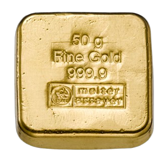 Heimerle + Meule Investiční zlatý slitek 50 g, litý