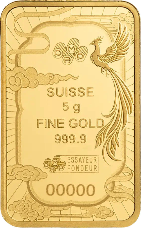 Pamp Fortuna Investment gold bar 5g - Good Luck Phoenix