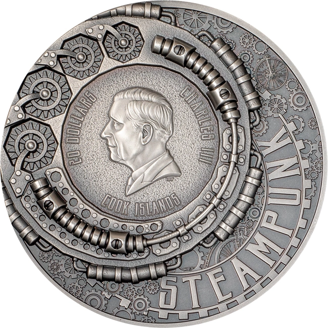 Aviation Steampunk 3 Oz Silver Coin 2025