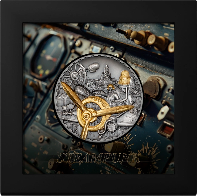 Aviation Steampunk 3 Oz Silver Coin 2025